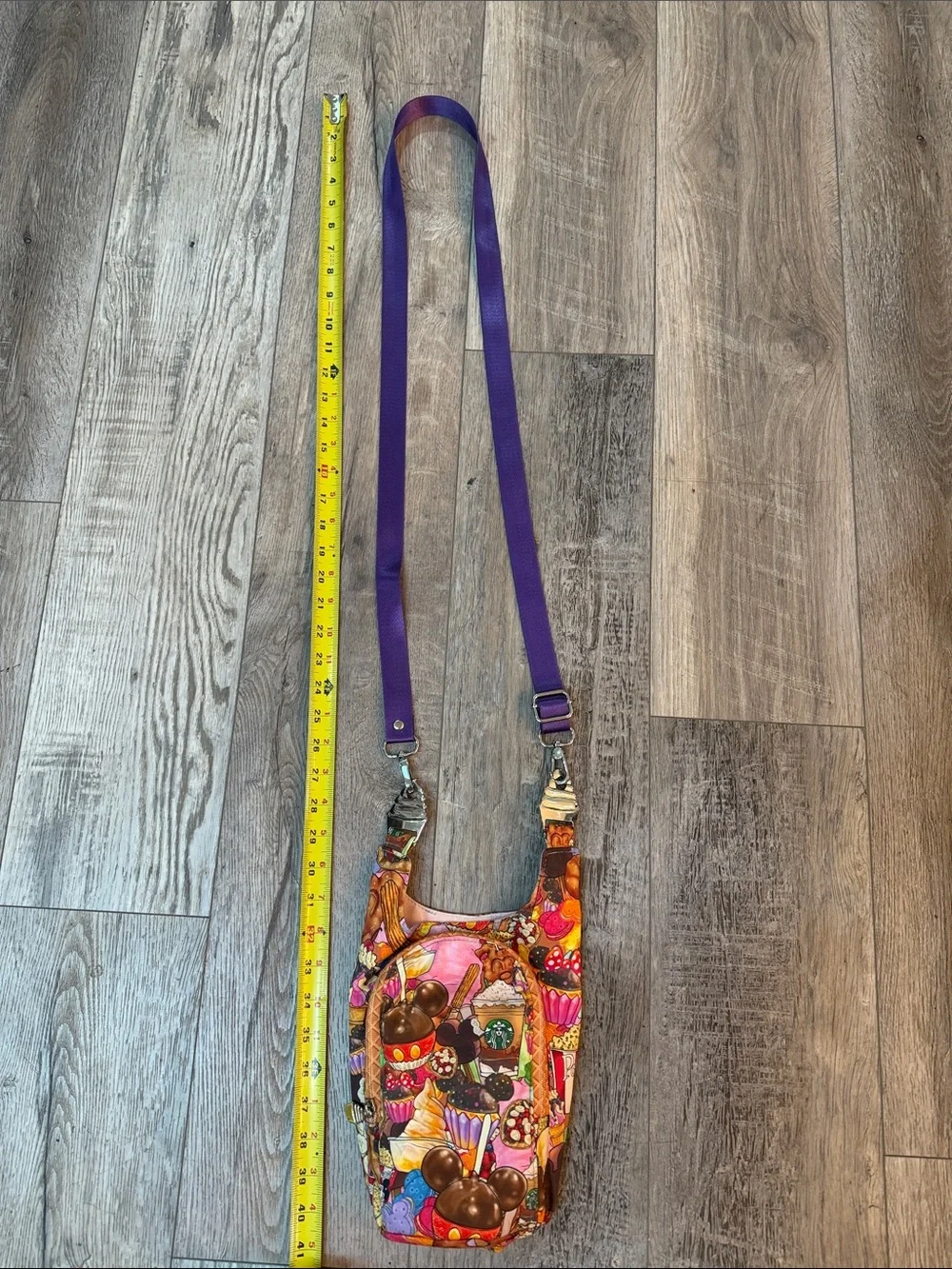 Disney Micky Mouse ears, Starbucks & Ice cream Crossbody Bag in Purples&Pink